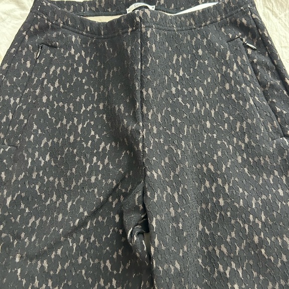 Wolford Black Lace Bonded Trousers Pull On Pants Leggings Pockets Luxury size 6 - Picture 7 of 9